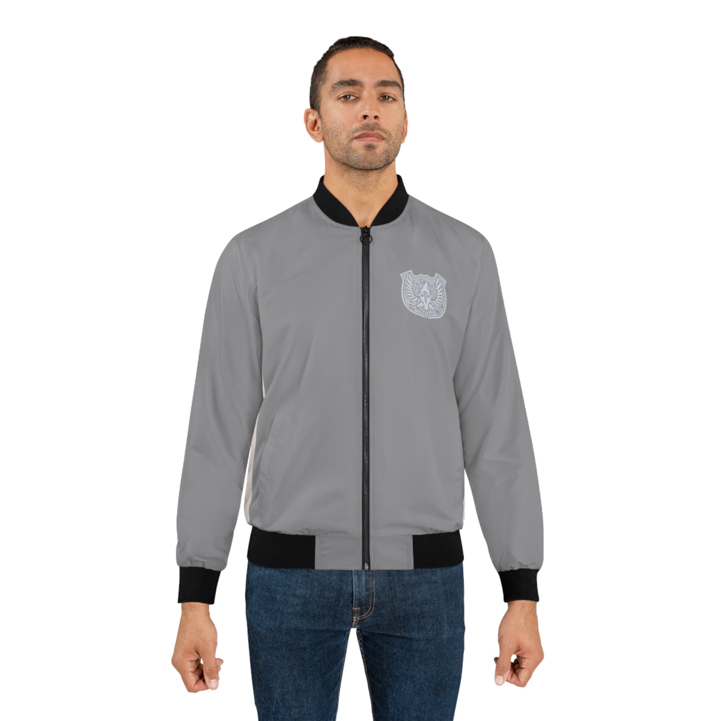 Sliver Eagles Men's Bomber Jacket.