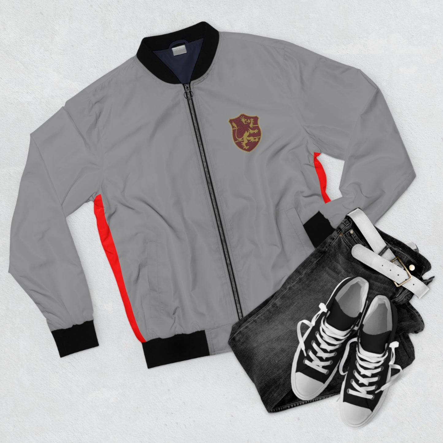 Crimson Lion Kings Bomber Jacket