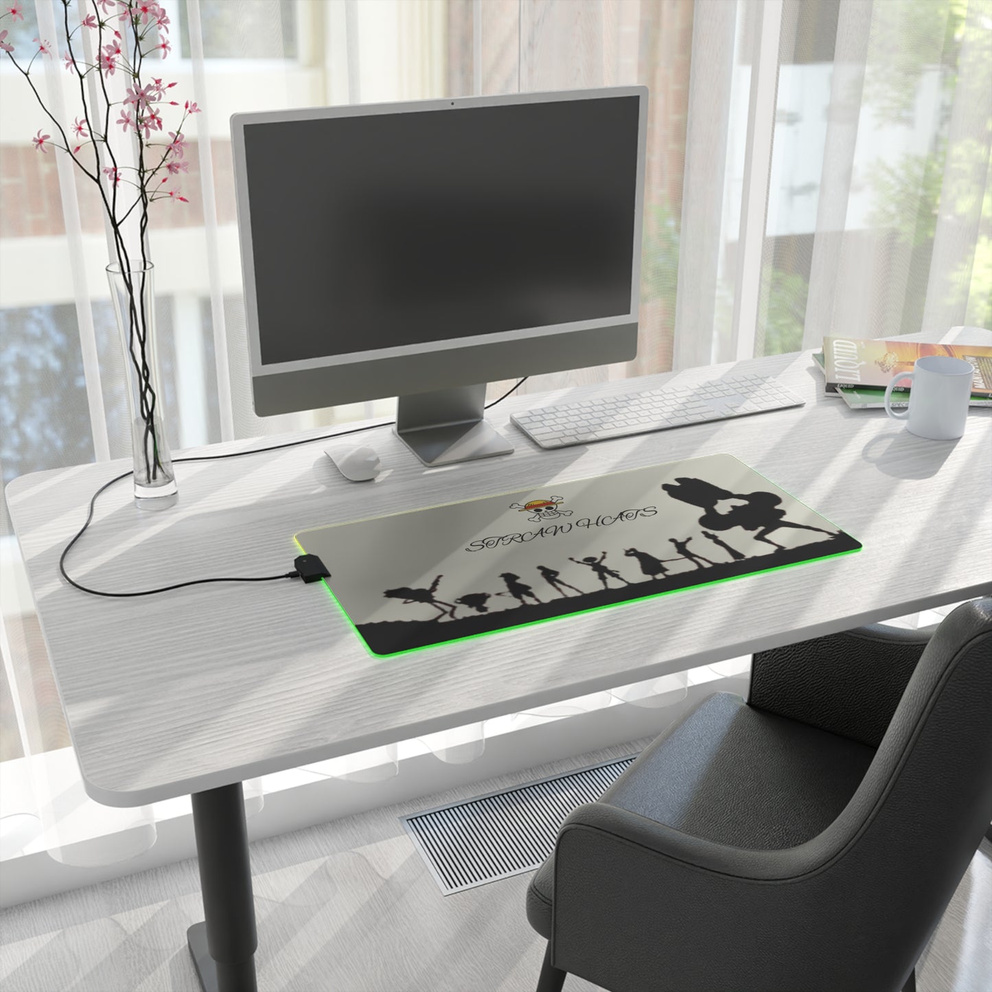 Straw Hats LED Gaming Mouse Pad