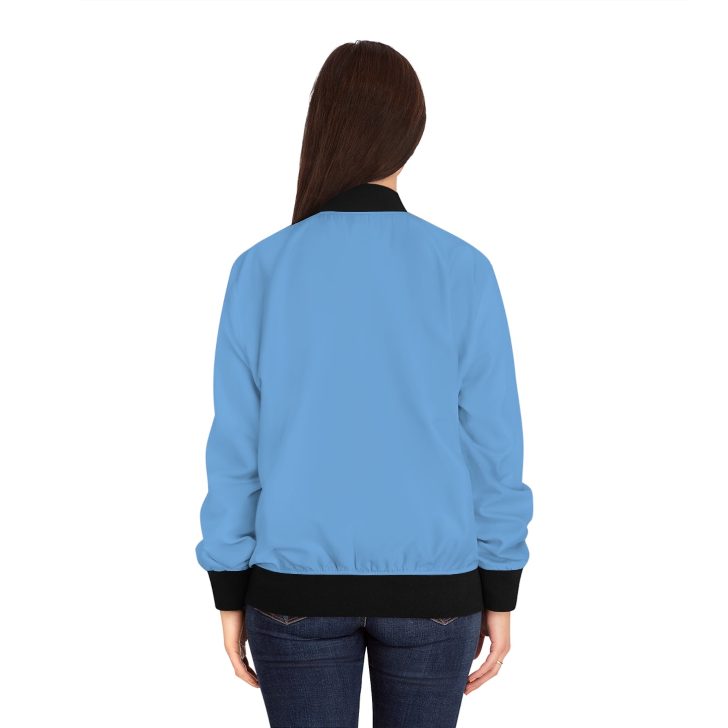 Blue Rose Bomber Jacket.