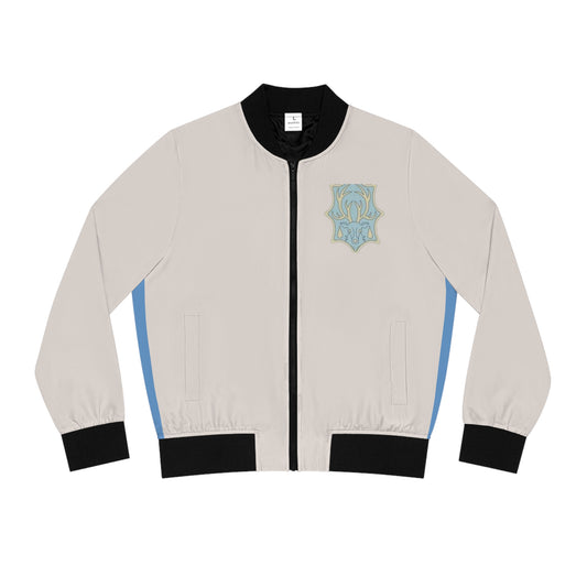 Women's Aqua Deer Bomber Jacket.