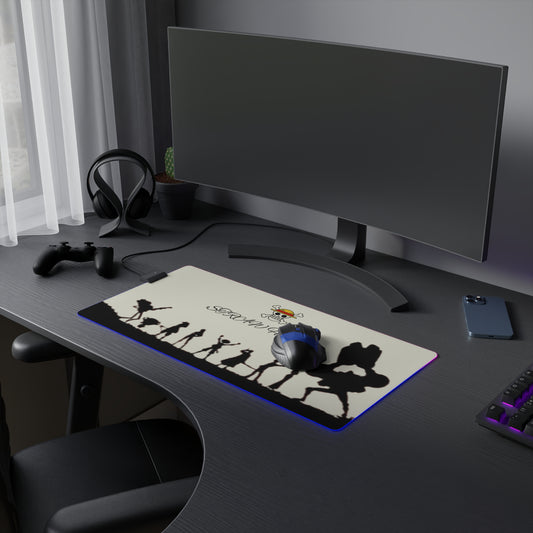 Straw Hats LED Gaming Mouse Pad